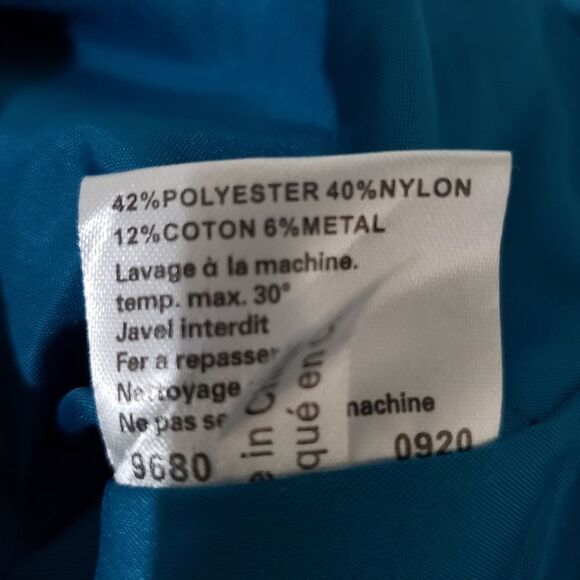 Kapalua Concept Size 6 Blue Ruffle Front Lightweight Jacket - Picture 9 of 9